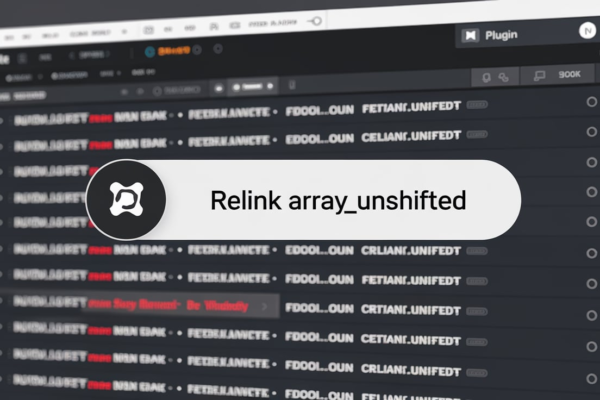 relink array_unshifted from plugin list