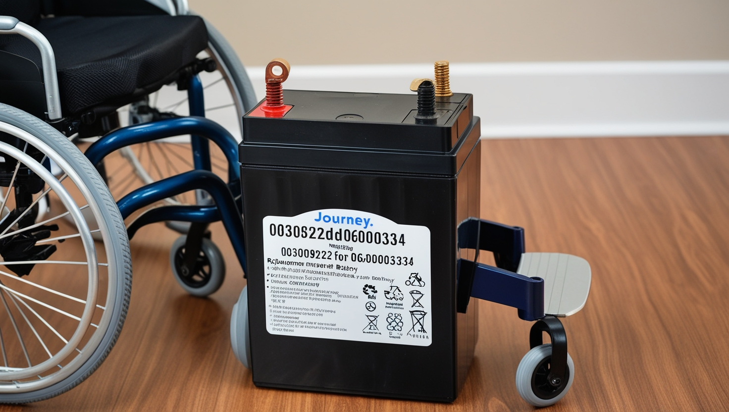 replacement battery for journey wheelchair 0030922d06000334